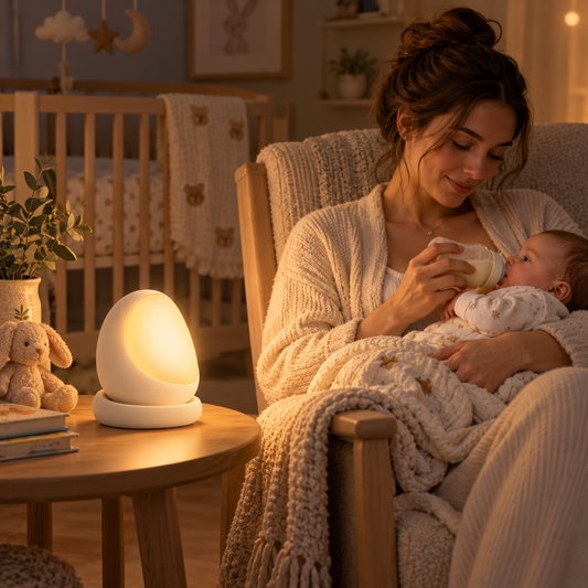 Portable Nursery Night Light – Soft Warm Glow for Nighttime Feeding & Baby Care